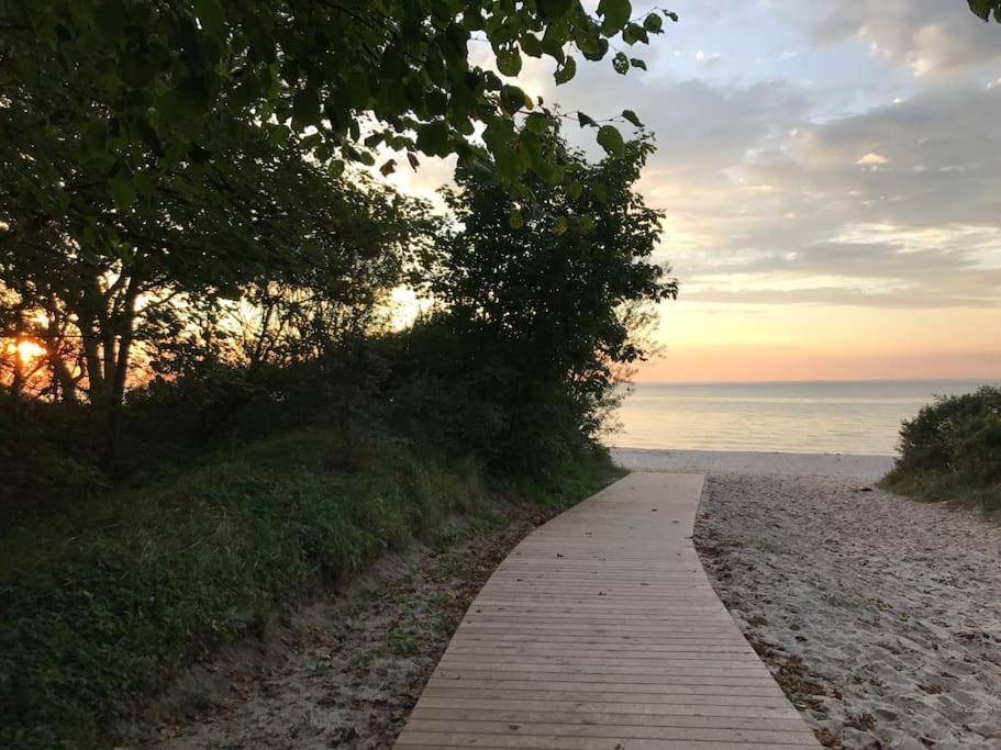 Stilvolles Reetdachhaus Coastline An Der Ostsee Gross Schwansee Bagian luar foto
